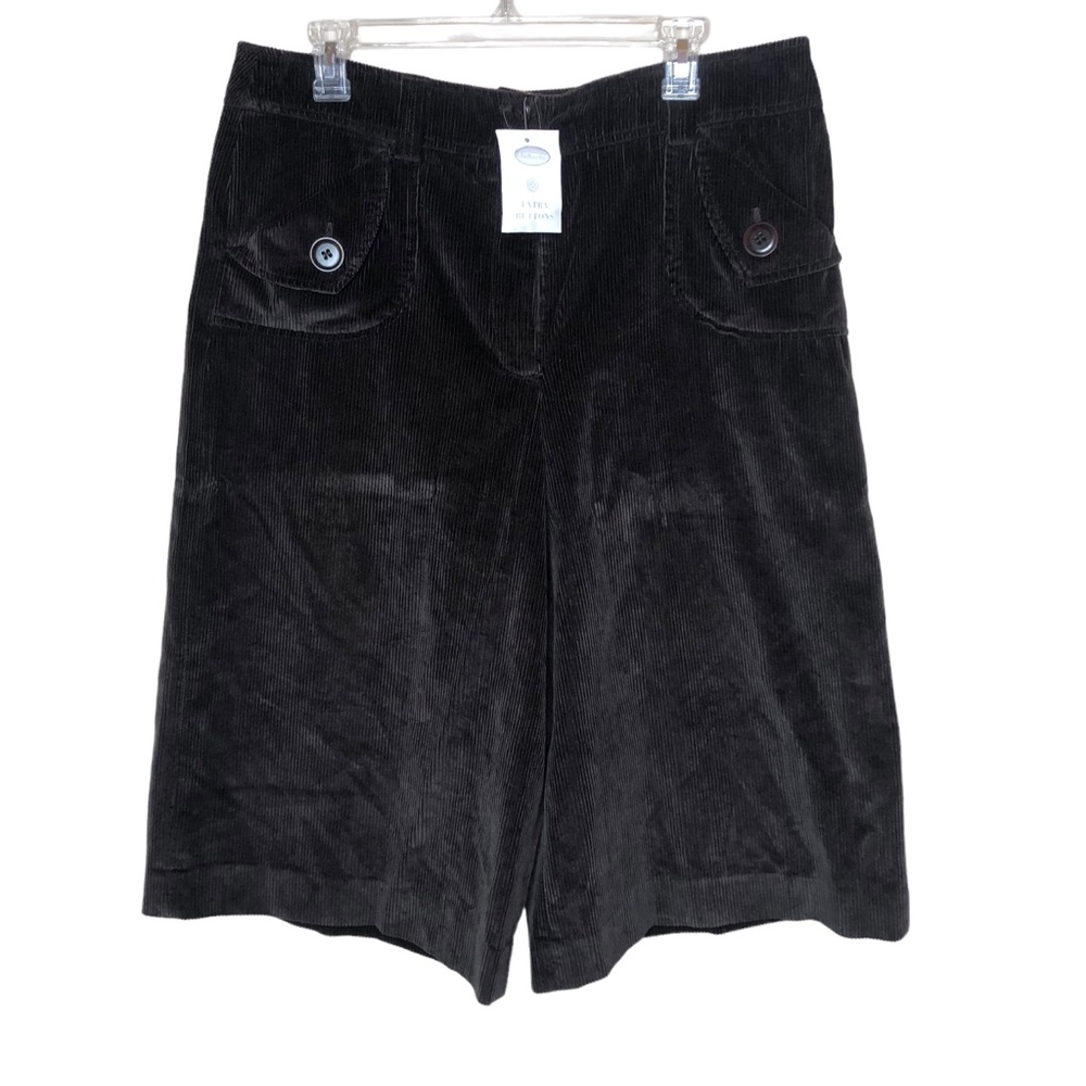 Y2K 90s Talbots Corduroy Camp Mom Shorts Plus Size 16 Pockets Brown NEW NWT